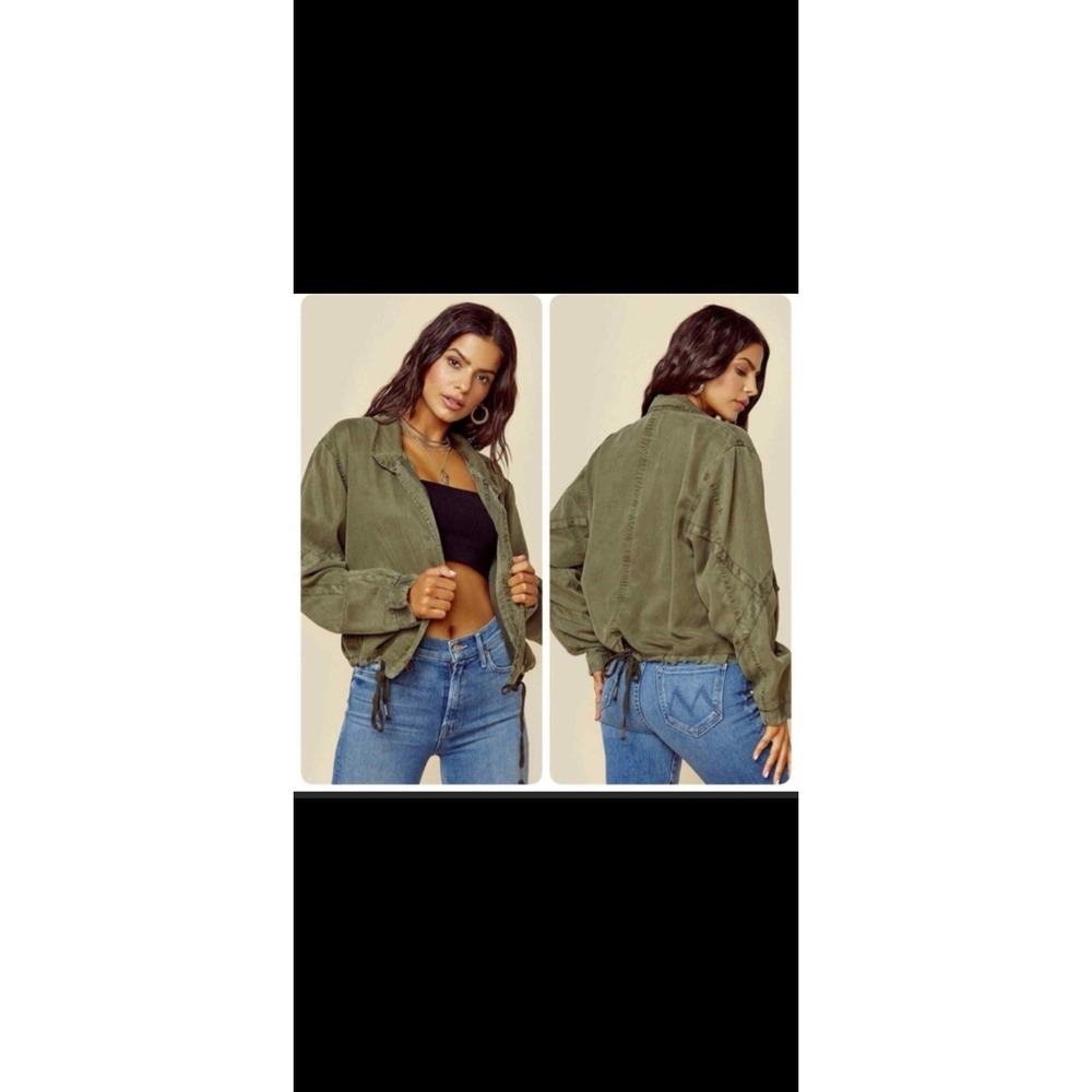 Young Fabulous & Broke Clara Boho Olive Jacket WOMEN'S Large
